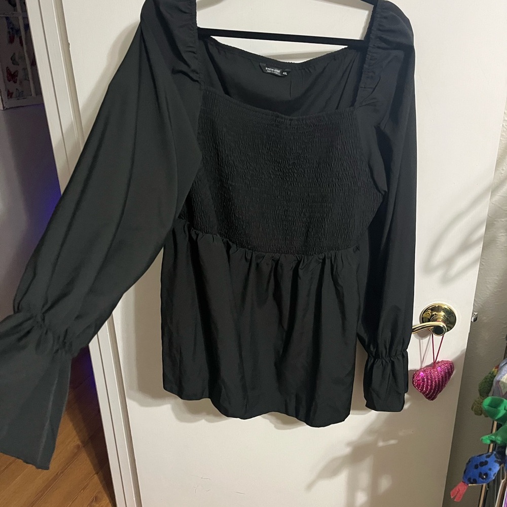 ❤️ 4X Black Long Sleeve Women's Top - Picture 6 of 12